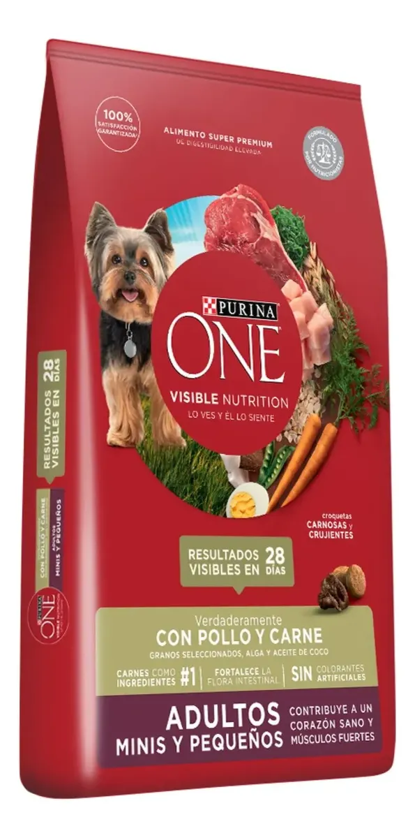 Alimento para Perros Purina One Minis y Pequeños Carne x6Kg