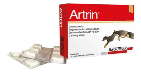 D_NQ_NP_773382-MLA92204662805_092025-F.webp Condroprotector para Perros y Gatos Artrin Pack x5 (x30 Comprimidos c/u)
