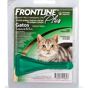 Pipeta Antipulgas y Garrapatas para Gatos Frontline Plus 2 a 8 Kg