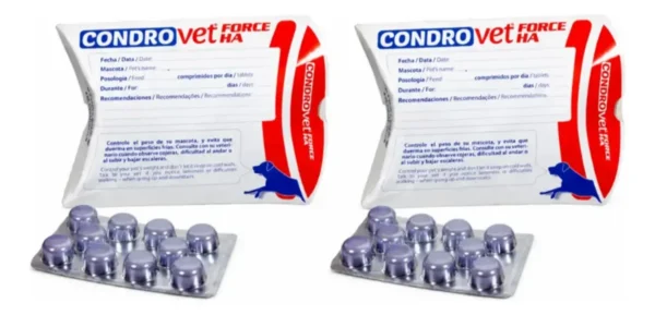 Condroprotector para Perros Condrovet Force HA Pack x20 Comprimidos