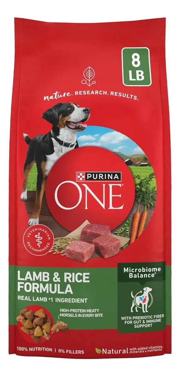 Alimento para Perros Purina One Cordero y Arroz x8Lb