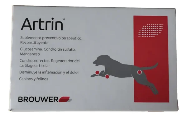 Condroprotector para Perros y Gatos Artrin Regenerador Articular x30 Comprimidos