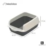 Caja Sanitaria para Gatos Semi Cerrada Raitot Antisalpicaduras