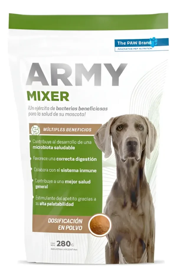 Probióticos para Perros y Gatos Army Mixer Aditivo Digestivo