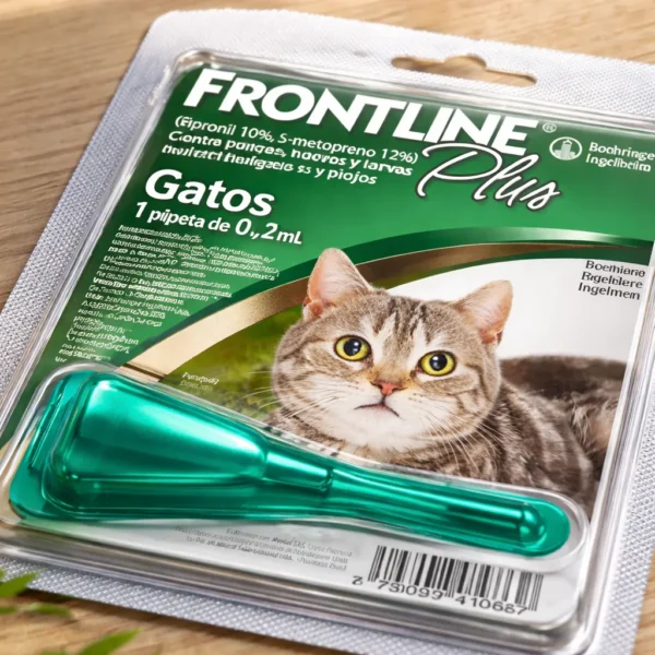 Pipeta Antipulgas y Garrapatas para Gatos Frontline Plus 1 a 8 Kg
