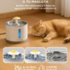 Fuente de Agua Recirculante para Perros y Gatos Gadnic 2.4L con Luz LED