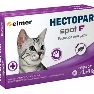 Pipeta Antipulgas para Gatos Hectopar Spot Elmer Hasta 4 Kg