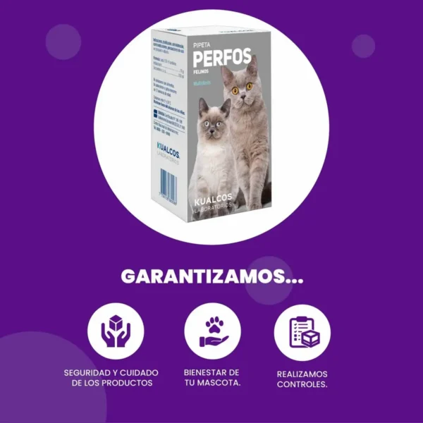 Pipeta Antipulguicida Multidosis para Gatos Perfos Kualcos 10 ml