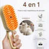 Cepillo a Vapor para Perros y Gatos Masajeador Saca Pelos