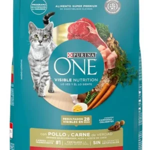 Alimento para Gatos Purina One Pollo y Carne x2Kg