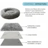 Cama Antiestrés para Perros y Gatos ComfyPetys Comfybed Talla S