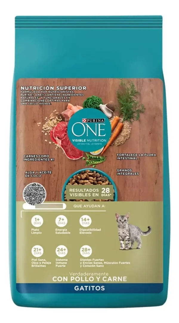Alimento para Gatitos Purina One Todos los Tamaños x2Kg