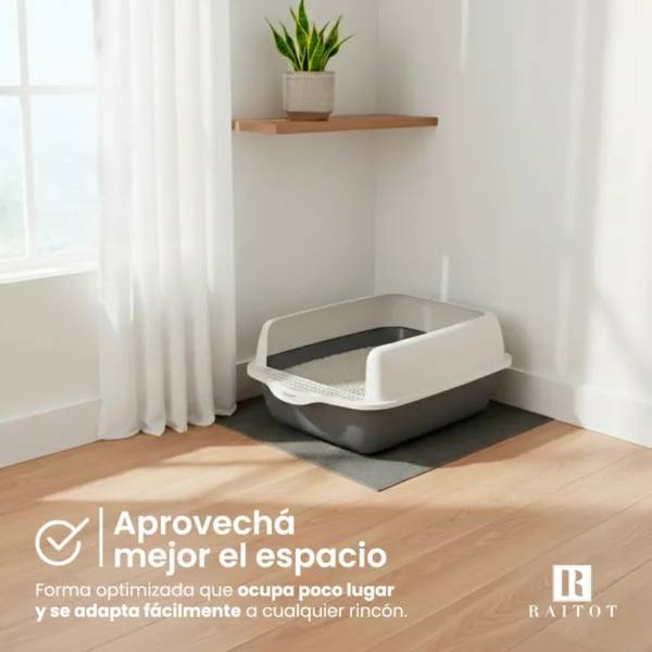 Caja Sanitaria para Gatos Semi Cerrada Raitot Antisalpicaduras