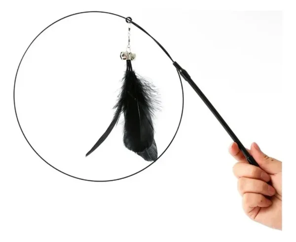 D_NQ_NP_848951-MLA111352466594_052026-F.webp Juguete Varita Interactiva con Plumas para Gatos