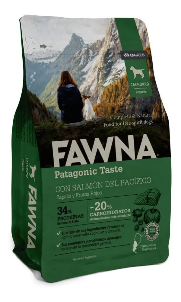 Alimento Fawna Perro Cachorro Raza Pequeña 3kg Proteína 34%