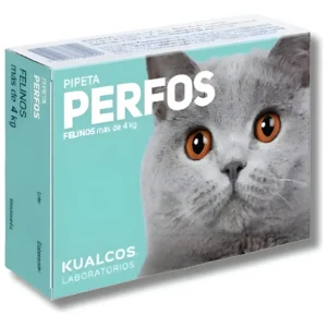 Pipeta Antipulgas para Gatos Perfos Kualcos 4 a 10 Kg Combo x2