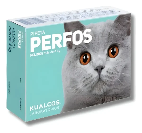 Pipeta Antipulgas para Gatos Perfos Kualcos 4 a 10 Kg Combo x2