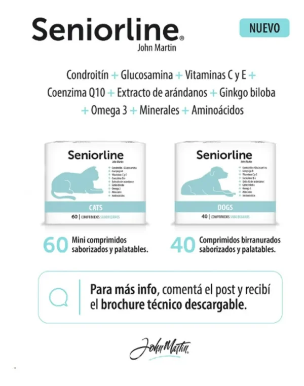 Suplemento Seniorline para Perros Adultos x40 Comprimidos