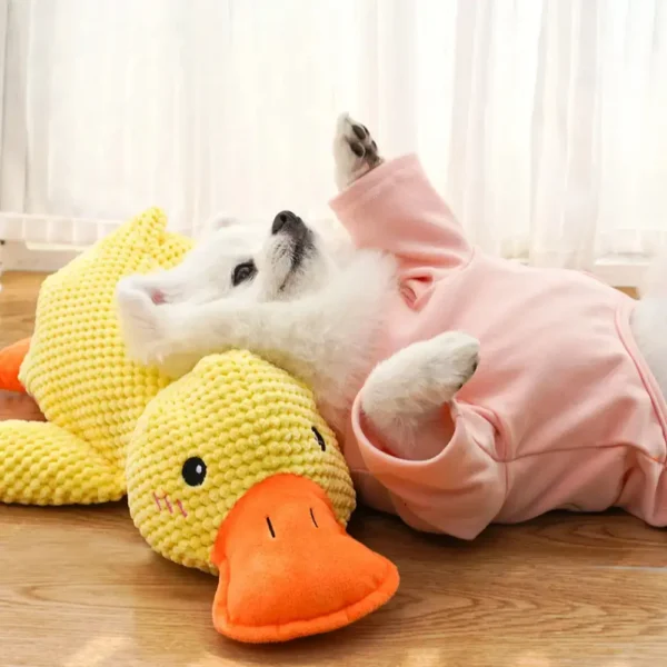D_NQ_NP_885317-MLA84518996538_052025-F.webp Juguete con Sonido para Perros y Gatos Pato de Chifle Resistente