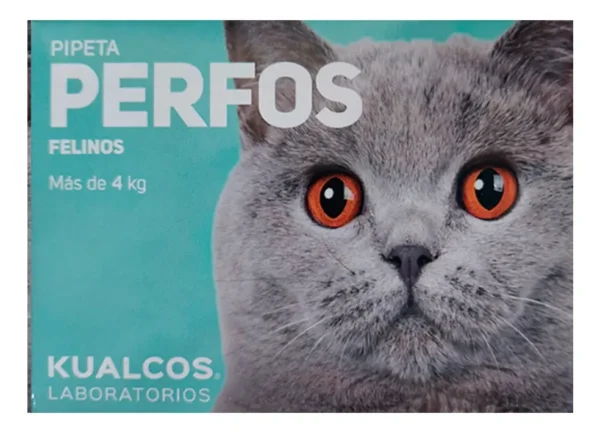 Pipeta Antipulgas para Gatos Perfos Kualcos +4 Kg Combo x3