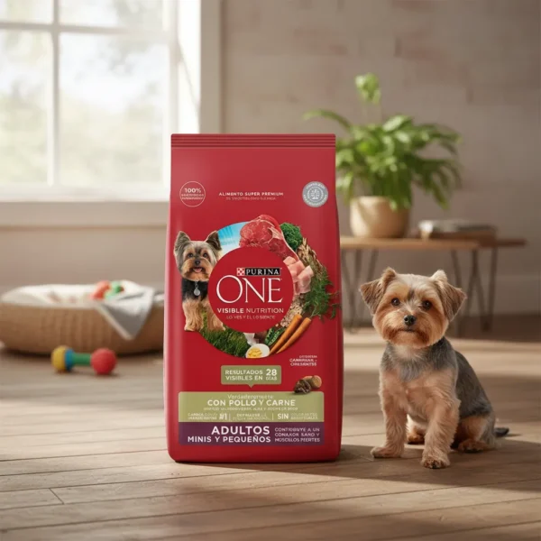 Alimento para Perros Purina One Adulto Mini Carne x2Kg