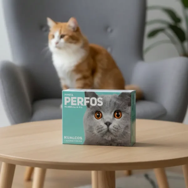 Pipeta Antipulgas para Gatos Perfos Kualcos +4 Kg Combo x5