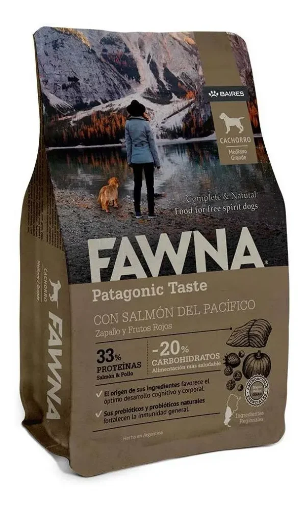 Alimento Fawna Perro Cachorro Mediano/Grande Salmón 15kg