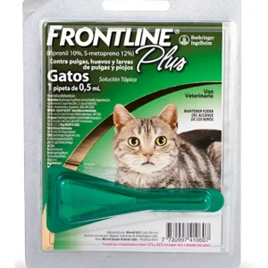 Pipeta Antipulgas y Garrapatas para Gatos Frontline Plus 1 a 8 Kg