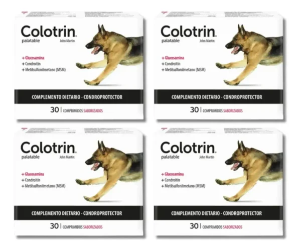 D_NQ_NP_900187-MLA113971542189_062026-F.webp Condroprotector para Perros y Gatos Colotrin Pack x4 (x30 Comprimidos c/u)