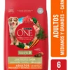 Alimento para Perros Purina One Mediano y Grande Carne x6Kg