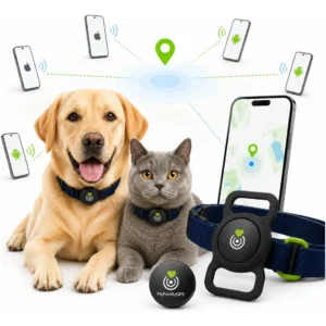 Collar GPS Rastreador para Perros y Gatos Compatible iOS y Android