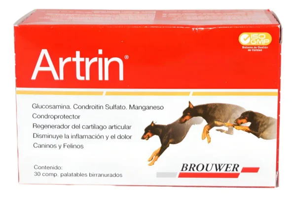 D_NQ_NP_915916-MLA92195134374_092025-F.webp Condroprotector para Perros y Gatos Artrin Pack x5 (x30 Comprimidos c/u)