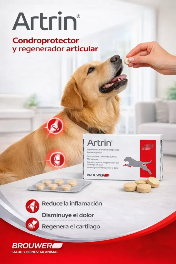 Condroprotector para Perros y Gatos Artrin Senior Brouwer