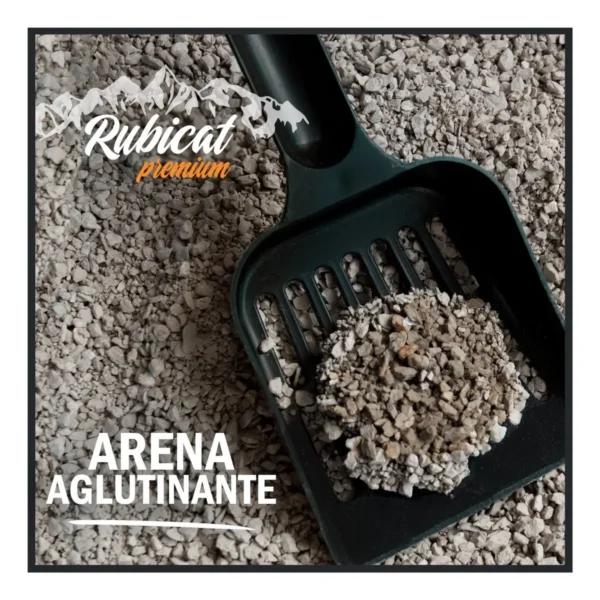 Piedras Sanitarias para Gatos Rubicat Premium Aglomerante 10kg x2