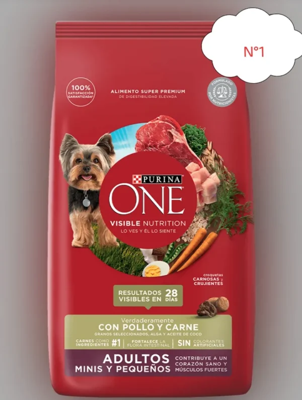 Alimento para Perros Purina One Mini y Pequeños Super Premium x2Kg