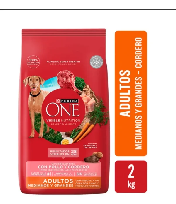 Alimento para Perros Purina One Adulto Super Premium x2Kg