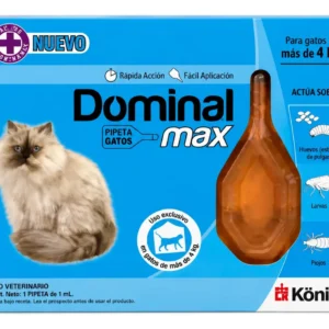 Pipeta Antipulgas para Gatos Dominal Max Konig +4 Kg