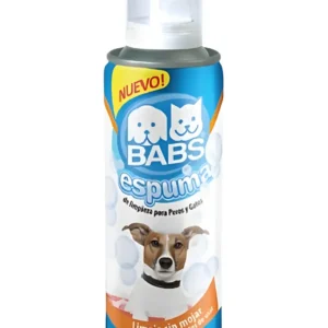 Shampoo en Espuma Seca para Perros y Gatos Babs Spray 210ml