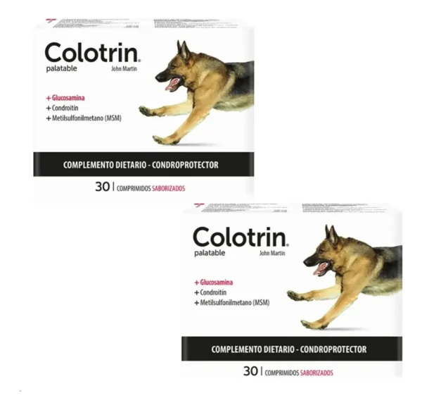 Condroprotector para Perros y Gatos Colotrin x30 Comprimidos Pack x2
