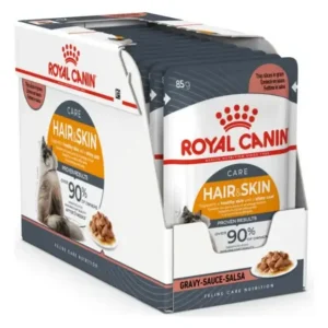 D_NQ_NP_930686-MLA97471386203_112025-F.webp Alimento para Gatos Royal Canin Feline Hair & Skin 12 Sobres 85g