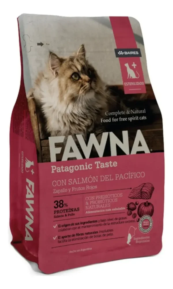 Alimento Fawna Gato Adulto Esterilizado Salmón, Pollo y Vegetales 7.5kg