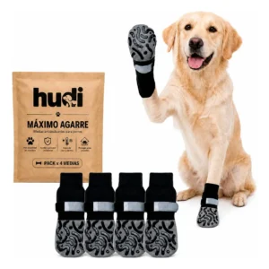 Medias Antideslizantes HUDI para Perros con Artrosis Pack x4 Talle L