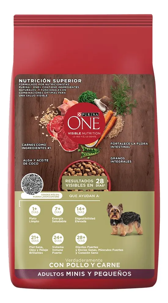 Alimento para Perros Purina One Adulto Mini Carne x6Kg