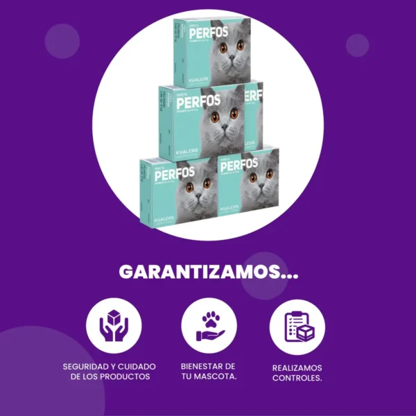 Pipeta Antipulgas para Gatos Perfos Kualcos +4 Kg Combo x5