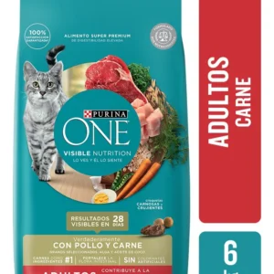 Alimento para Gatos Purina One Adulto Carne x6Kg