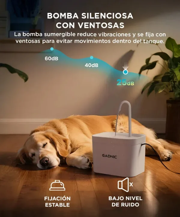 D_NQ_NP_963549-MLA108495553716_032026-F.webp Bebedero Fuente Automática para Perros y Gatos Gadnic