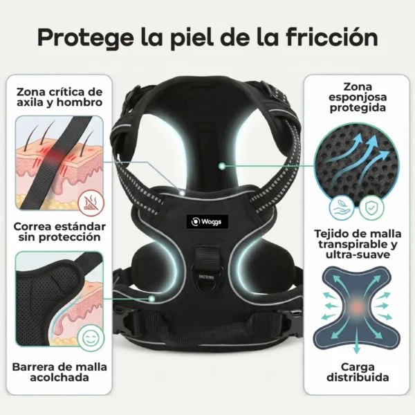 Arnés Pretal Reforzado para Perros Waggs Talle XL