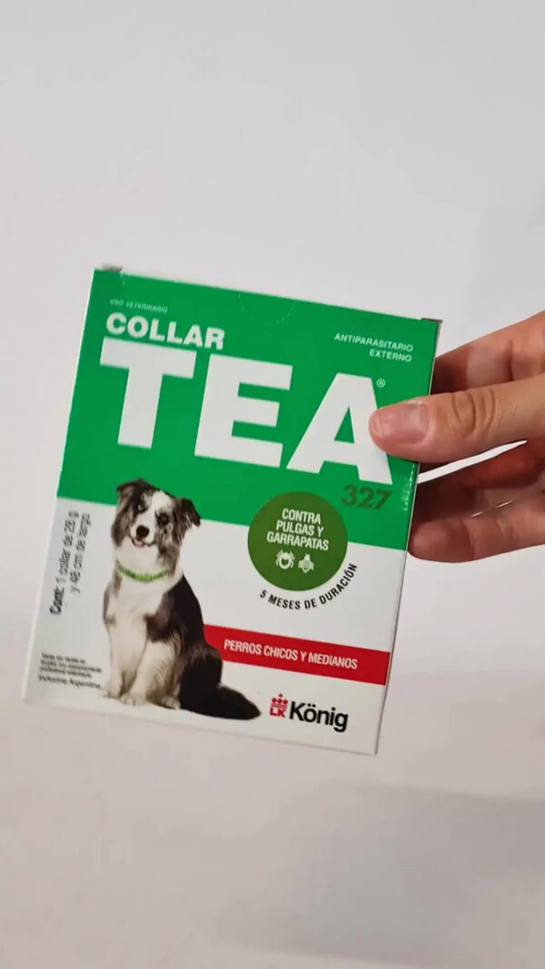 Collar Antipulgas y Garrapatas para Perros Chicos y Medianos Tea