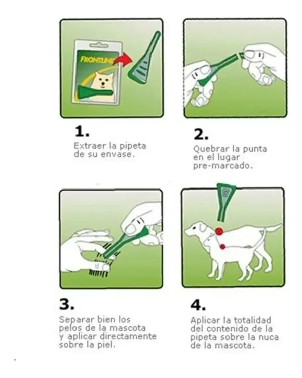 Pipeta Antipulgas y Garrapatas para Gatos Frontline Plus 1 a 8 Kg