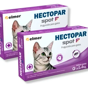 Pipeta Antipulgas para Gatos Hectopar Spot Elmer Hasta 4 Kg Combo x2